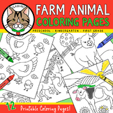 Farm Animal Coloring Pages for Preschool | Kindergarten | 