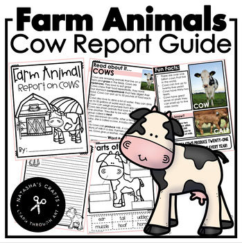 Preview of Farm Animal Cow Report Guide Non-Fiction