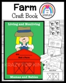 Farm Animal Book Craft for Living/Nonliving, Mamas and Bab