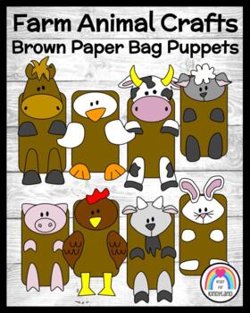 Preview of Farm Animal Craft Activity: Duck, Chicken, Cow, Horse, Sheep, Goat, Pig, Rabbit
