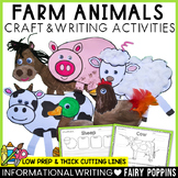 Farm Animal Crafts, Labeling & Writing Activities | Farm Unit 1