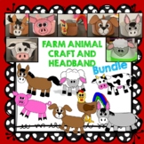 Farm Animal Crafts and Farm Animal Headband BUNDLE