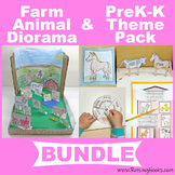 Farm Animal Diorama and PreK-K Theme Pack BUNDLE