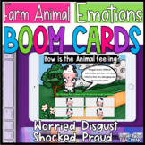 Farm Animal Emotions BOOM cards for distance learning