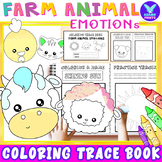 Farm Animal Emotions Coloring Tracing Writing Activities P