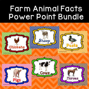 Preview of Farm Animal Facts Power Point Bundle