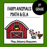 Farm Animal-  First Grade ELA & Math