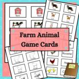 Farm Animal Game Cards