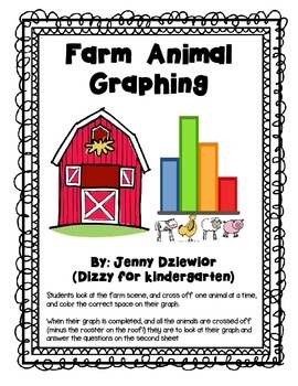 Farm Animal Graph by Dizzy for Kindergarten | Teachers Pay Teachers