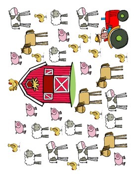 Farm Animal Graph by Dizzy for Kindergarten | Teachers Pay Teachers