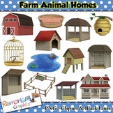 Farm Animal Homes Clip art