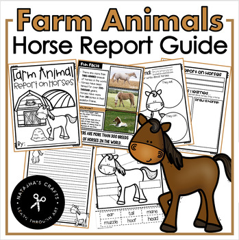 Preview of Farm Animal Report Guide Horses Non Fiction
