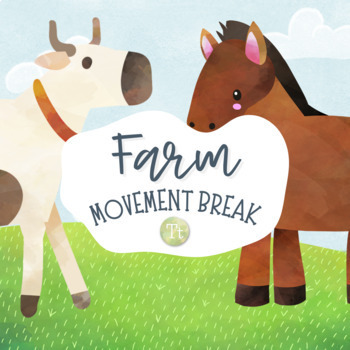 Preview of Farm Animal Movement Break and Charades