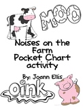Farm Animal Noises Pocket Chart Activity