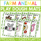 Farm Animal Play Dough Mats