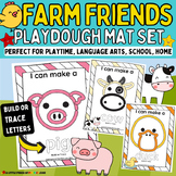 Farm Animal Printable Playdough Mats Toddler, Preschool, K