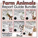 Farm Animal Report Guides Research Informative Writing Bundle