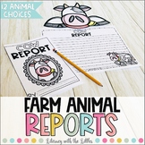 Farm Animal Reports Writing Crafts & Research Guide Booklets