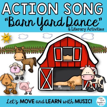 Preview of Farm Literacy Activities & Song "Come On Down to the Barnyard" Video, Mp3 Tracks