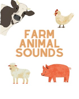 Farm Animal Sounds by BeccaSLP | TPT