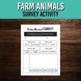 Farm Animal Survey Activity | Upper Elementary Math Printa