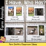 Farm Animals Vocabulary I Have Who Has Card Game