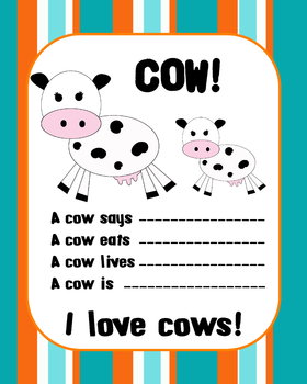 Preview of Farm Animal Worksheets