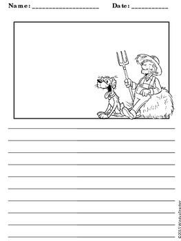 animal writing paper template