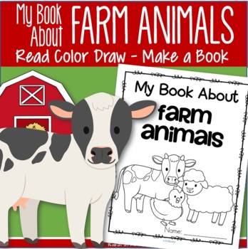farm animals printables read color draw  make a book