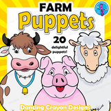 Farm Animal Craft - Printable Paper Bag Puppets