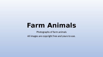 Preview of Farm Animals