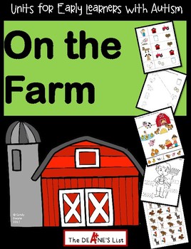 Preview of ABLLS-R ALIGNED UNITS for Early Learners with Autism: Farm Animals Themed