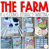 Farm Activities for Kindergarten Science Centers, ELA, Cra