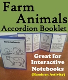 Farm Animals Activity: Interactive Notebook Foldable/ Colo