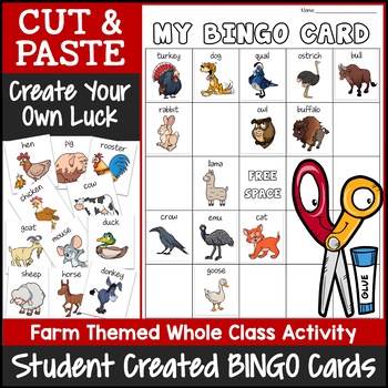 Preview of Farm Animals Bingo Game | Animals of the Farm Bingo