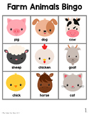Farm Animals Bingo Game