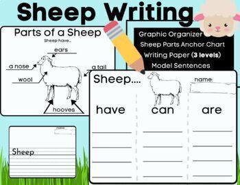 Farm Animal Bundle Informative Writing - Graphic Organizer & Leveled Lined  Paper