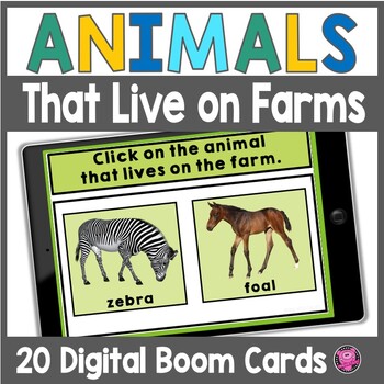 Preview of Animals that Live on Farms - Farm Animals Activities PreK & Kindergarten Center