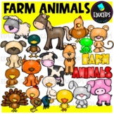 Farm Animals Clip Art Set {Educlips Clipart}