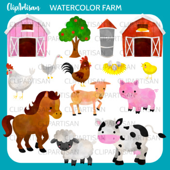 Farm Animals Clipart By Clipartisan Teachers Pay Teachers