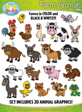 Farm Animals Clipart {Zip-A-Dee-Doo-Dah Designs}