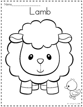 farm animals coloring pages by the kinder kids tpt