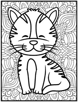 Feline Mindfulness Coloring Book for Adults – Kidz Create