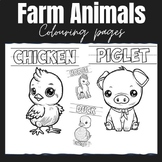Farm Animals Colouring pages