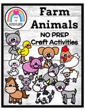 Farm Animals Craft Pack (NO Prep): Cow, Horse, Chicken, Pi