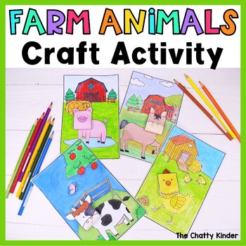 Farm Animals Craft for Kindergarten - No-prep Animals Craftivity