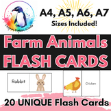 Farm Animals | FLASH CARDS | ESL/ELL/EFL/ELA - A4, A5, A6,