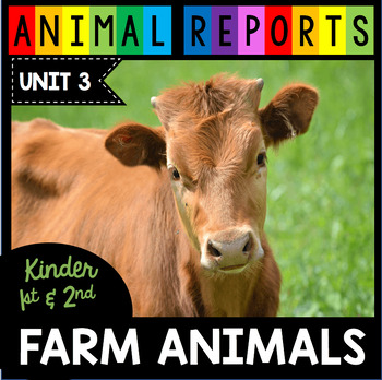 Preview of Farm Animals Research Reports Horses Pigs Cows Rooster Expository Real Pictures