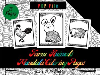Download Farm Animals Coloring Pages Worksheets Teaching Resources Tpt