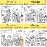 Farm Animals Music Rhythm Dot Marker Activities, Quarter rest